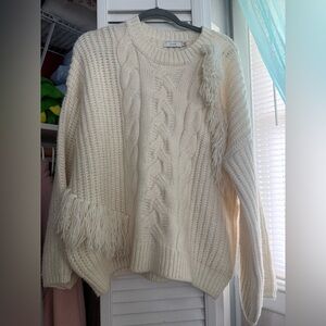Lush Cream Cable Knit Sweater